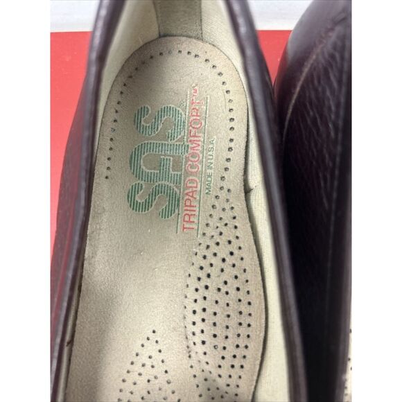 SAS Twin Loafer Womens Size 8 1/2 S Brown Leather Tripad Comfort Soft Step - Picture 7 of 9